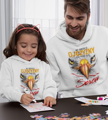 Bluza z kapturem dziecięca NIE ODBIORĄ CI OJCZYZNY